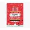 Pictura Tarjeta Zig-Zag - 15x22cm - Tematica Tarta de Cumpleaños - Triptica sin Envoltorio - Incluye Sobre Blanco - Papel con Ce