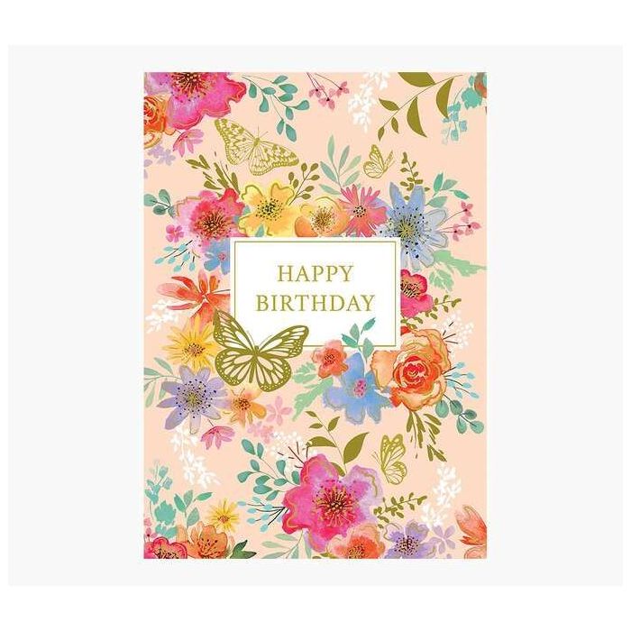 Pictura Tarjeta Zig-Zag - 15x22cm - Tematica de Flores - Tarjeta Triptica sin Envoltorio - Incluye Sobre Blanco - Impresas en Pa