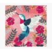 Pictura Tarjeta Puzzle Colibri de 49 Piezas + Tarjeta Plegada - Troquelado - 15.5x15.5cm - Incluye Sobre Blanco y Envoltorio de