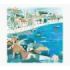 Pictura Tarjeta Puzzle Vista del Puerto de 49 Piezas + Tarjeta Plegada - Troquelado - 15.5x15.5cm - Incluye Sobre Blanco y Envol