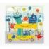 Pictura Tarjeta Puzzle Monstruos de 25 Piezas + Tarjeta Plegada - Troquelado - 15.5x15.5cm - Incluye Sobre Blanco y Envoltorio d