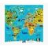 Pictura Tarjeta Puzzle - 15.5x15.5cm - Tematica Mapa del Mundo - 25 Piezas - Incluye Tarjeta Plegada y Sobre Blanco - Certificac