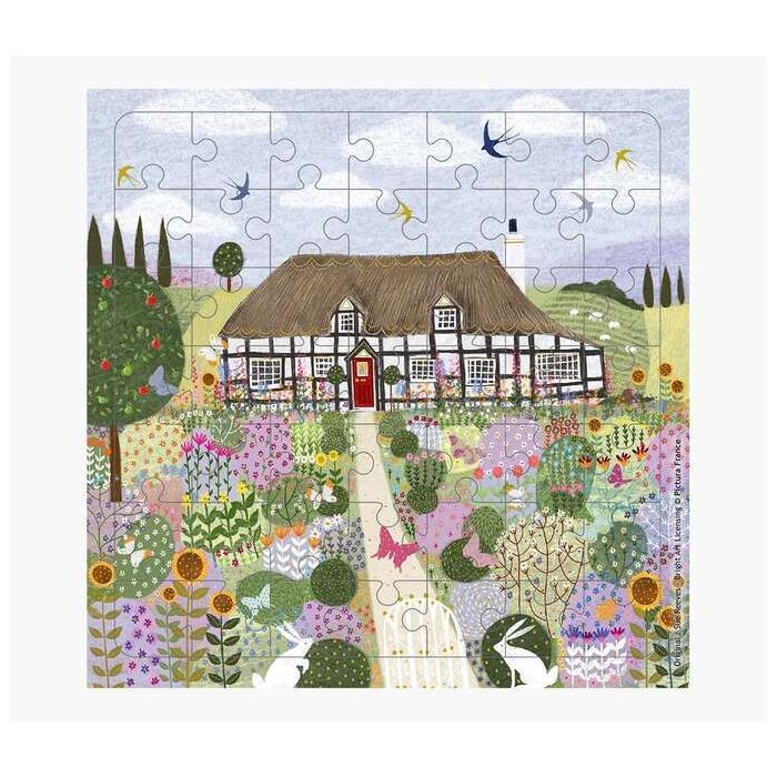 Pictura Tarjeta Puzzle - 15.5x15.5cm - Tematica Casa de Campo - 49 Piezas - Incluye Tarjeta Plegada y Sobre Blanco - Certificaci