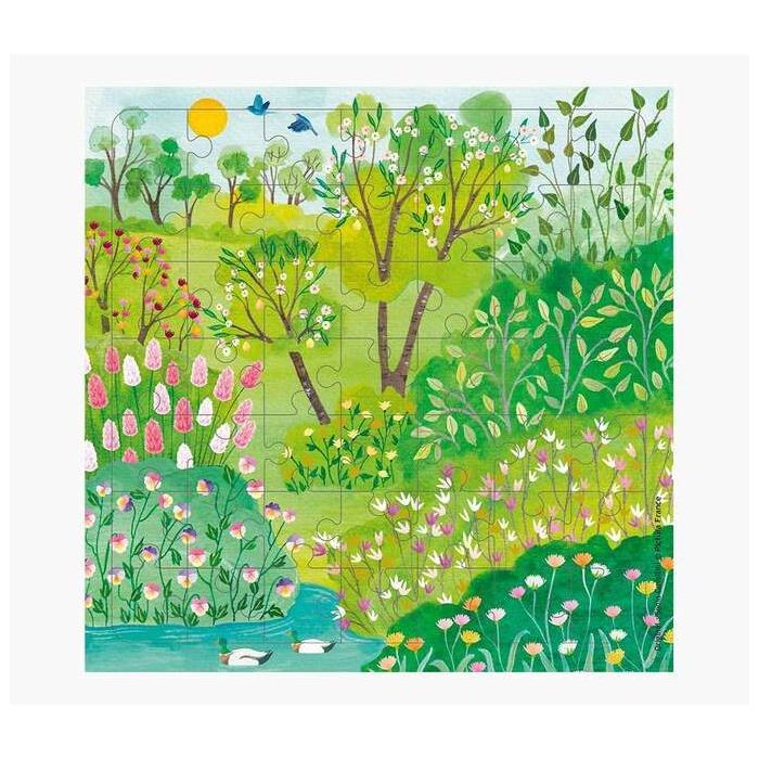 Pictura Tarjeta Puzzle - 15.5x15.5cm - Tematica Parque - 49 Piezas - Incluye Tarjeta Plegada y Sobre Blanco - Certificacion FSC