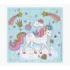 Pictura Tarjeta Puzzle Unicornio - 15.5x15.5cm - 25 Piezas - Tematica Unicornio - Incluye Tarjeta Plegada y Sobre Blanco - Certi