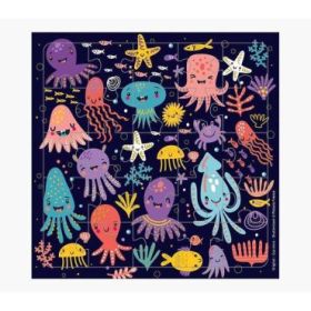 Pictura Tarjeta Puzzle - 15.5x15.5cm - Tematica Animales Marinos - 25 Piezas - Incluye Tarjeta Plegada y Sobre Blanco - Certific