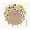 Pictura Tarjeta Puzzle - 25 Piezas - Tematica Erizo - 15.5x15.5cm - Incluye Tarjeta Plegada - Embolsada en Celofan - Incluye Sob