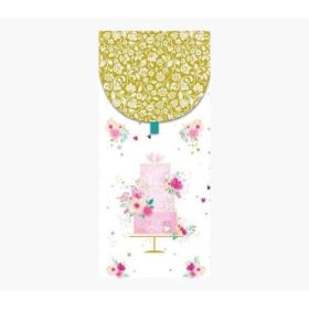 Pictura Tarjeta Money Cards - 9.6x21.3cm - Formato Vertical para Regalos Elegantes - Tematica de Tarta - Embolsada Individualmen