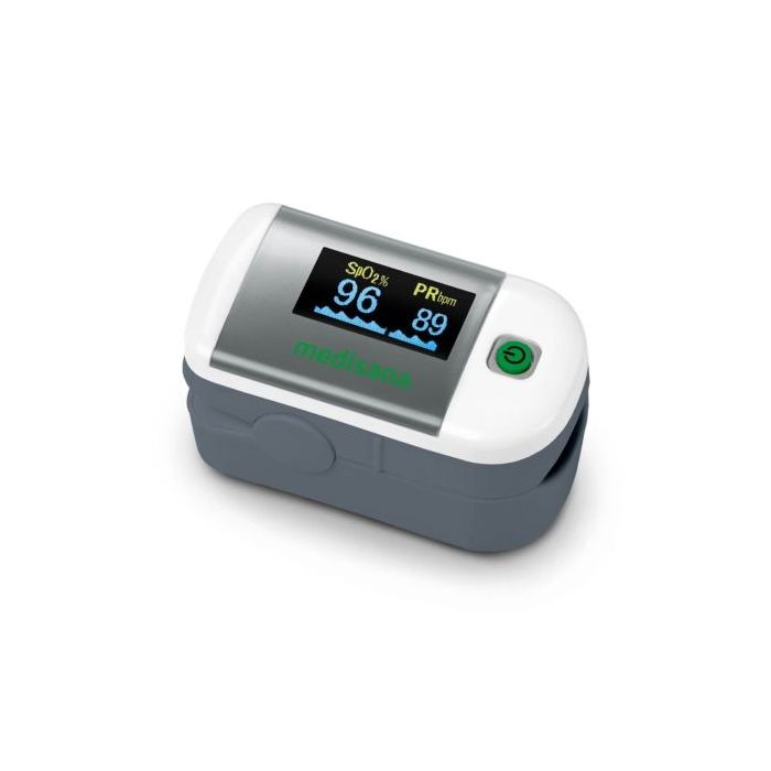 Medisana PM100 Pulsioximetro Digital de Dedo con Pantalla OLED - Medicion de Saturacion de Oxigeno SpO2  y Frecuencia Cardiaca -