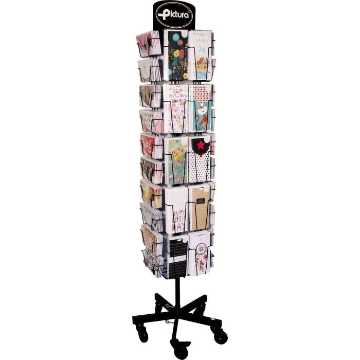 Pictura Expositor Money Card - en mm: 213x96 y 96x213 - Expositor de Tarjetas Coleccion Money Card - 40 Compartimentos - Capacid