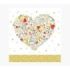 Pictura Tarjeta Arabesque - 16x16cm - Tematica Corazon - Tarjeta Triptica sin Envoltorio - Incluido Sobre Blanco - Papel con Cer