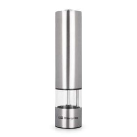 Orbegozo Molinillo Pimienta y Sal Elegance - Alta Precision Regulable - Carcasa Acero Fino - Luz Dosificacion Optima - Manejo co