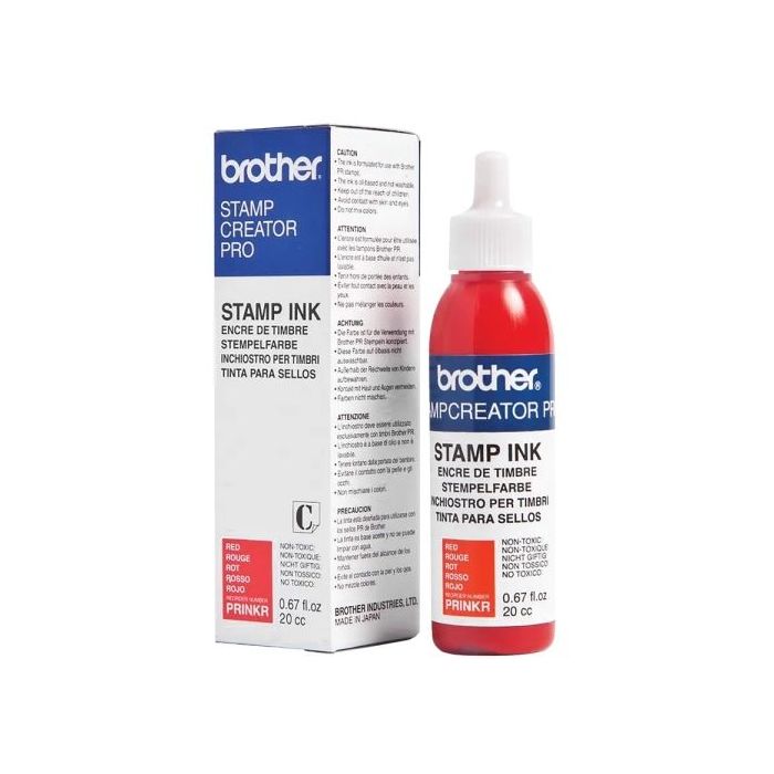 Brother Bote de Tinta Rojo para Maquina de Sellos SC2000 20cc