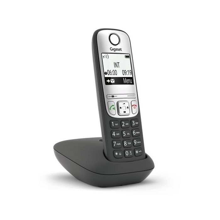 Gigaset A690 Telefono Inalambrico Dect - Identificador de Llamadas - Manos Libres - Control de Volumen - Color Negro