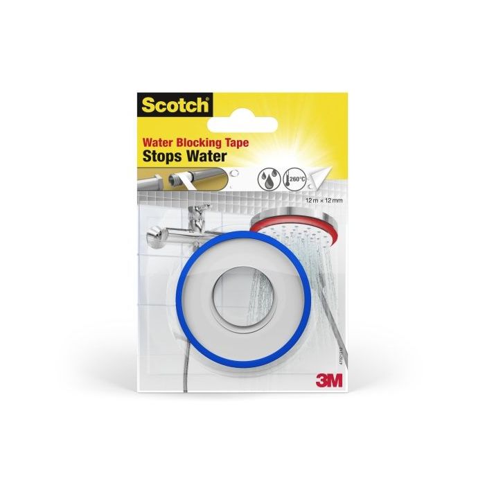 Scotch Cinta Adhesiva para Goteras - 12mm x 12m - Color Blanco