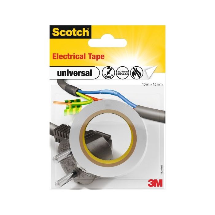 Scotch Cinta Aislante - 15mm x 10m - Color Blanco