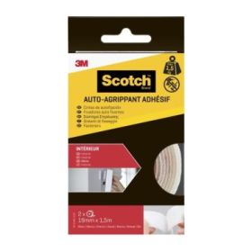 Scotch Cierres Adhesivos Reposicionables - 19mm x 1.5m - Uso en Interior - Color Transparente
