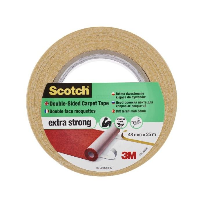 Scotch Cinta Adhesiva para Moqueta - Extrafuerte - Color Blanco