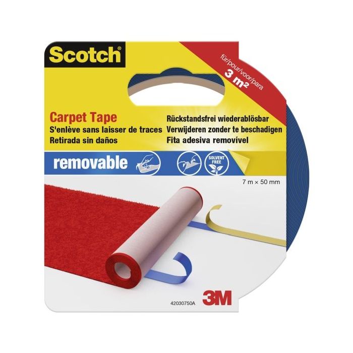 Scotch Cinta Adhesiva para Moqueta - 50mm x 7m - Color Azul
