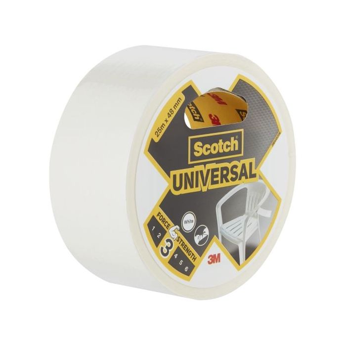 Scotch Cinta Adhesiva Americana -  48mm x 25m - Color Blanco