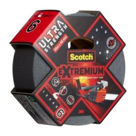 Scotch Extremium Ultra Cinta Adhesiva Americana -  48mm x 25m - Altas Prestaciones - Color Negro