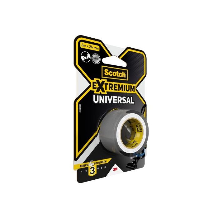 Scotch Extremium Universal Cinta Adhesiva Americana - 3m x 25mm - Color Gris