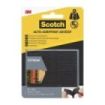 Scotch Extreme Pack de 6 Cierres Adhesivos Reposicionables - 25x25mm - Altas Prestaciones - Color Negro