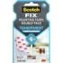 Scotch-Fix Pack de 8 Tiras de Montaje de Doble Cara Transparentes - 25x76mm - Color Transparente