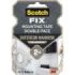 Scotch-Fix Pack de 4 Cintas de Montaje de Doble Cara - 10 mm x 2m - Color Blanco