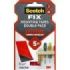 Scotch-Fix Pack de 8 Tiras de Montaje Extremo de Doble Cara - 25x76mm - Color Negro