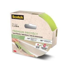 Scotch Premium Protect Cinta de Enmascarar - 36mm x 50m - 70% PEFC - Color Verde