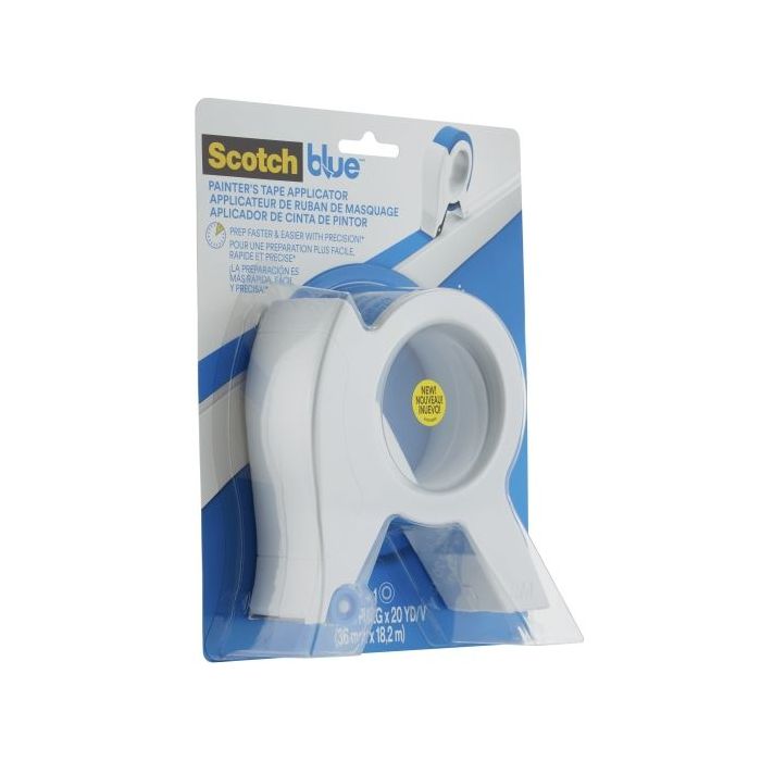 Scotchblue Dispensador de Cinta de Enmascarar - Incluye 1 Rollo de Cinta de Enmascarar - 36mm x 18.2m - Color Blanco