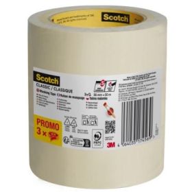 Scotch Classic Cinta de Enmascarar - 36mm x 50m - 70% PEFC - Color Blanco