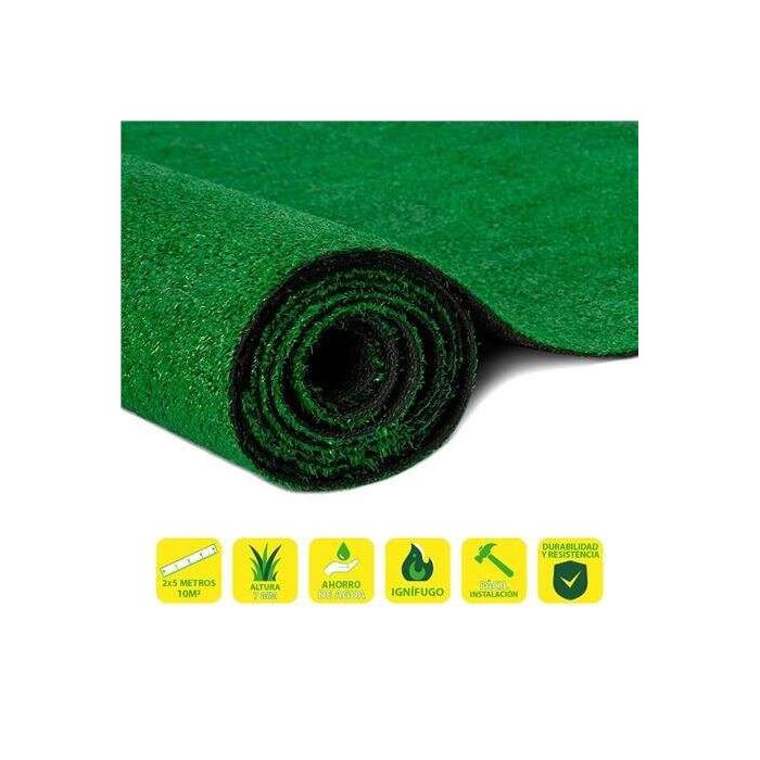 SunGarden Cesped Artificial 2x5m 7mm Serie - Ecoverde