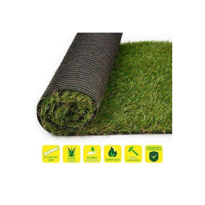 SunGarden Cesped Artificial 2x5m - 30mm - Serie Elegant