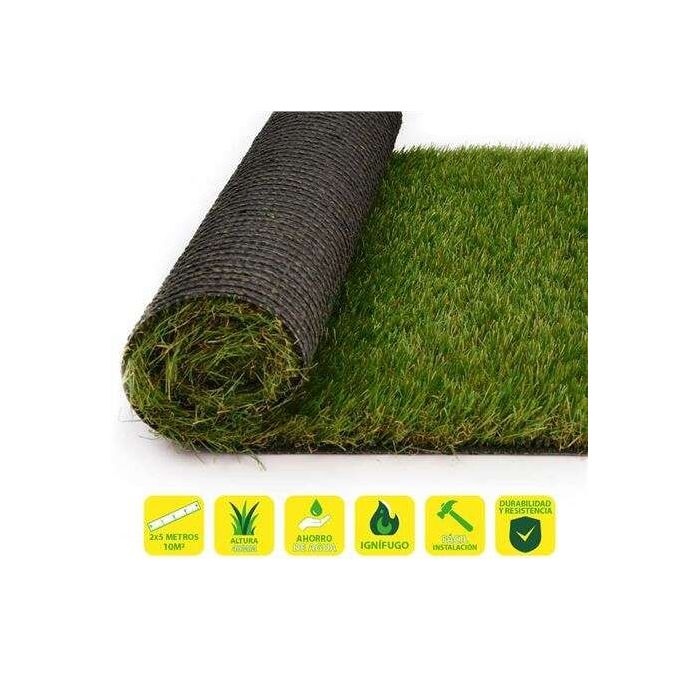 SunGarden Cesped Artificial 2x5m - 40mm - Serie Elegant