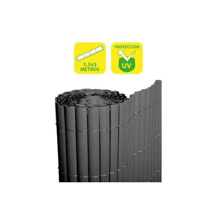 SunGarden Cañizo Plastico Doble Cara 1.5x3m - Color Gris Oscuro