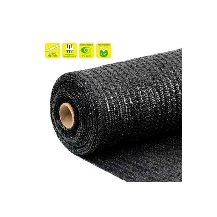 Sungarden Malla de Sombreo 2x100m - Color Negro