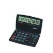 Casio SL-210TE Calculadora de Bolsillo 10 Digitos Tipo Plegable - Pantalla Extra Grande - Alimentacion Solar y Pila - Color Gris