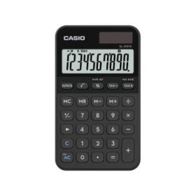 Casio SL-310YC Calculadora de Bolsillo con Pantalla LCD de 10 Digitos - Calculo de Impuestos - Alimentacion Solar y Pilas - Comp