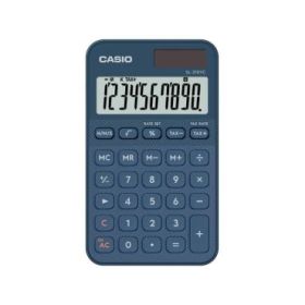 Casio SL-310YC Calculadora de Bolsillo con Pantalla LCD de 10 Digitos - Calculo de Impuestos - Alimentacion Solar y Pilas - Comp