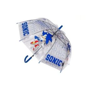 Safta Sonic City Paraguas Manual de 76cm - 8 Paneles - Asa y Punta de PVC - POE Transparente - Nervios de Acero de 8mm - Color A