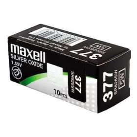 Maxell 377 Pack de 10 Pilas Oxido de Plata 1.55V - SR0626SW