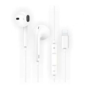 TechOneTech ear Tech Hip Auriculares Intraurales Sider Lightning - Microfono Integrado - Asistente Voz - Cable de 1.20m