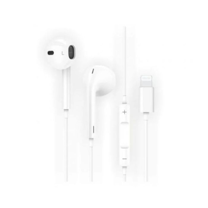 TechOneTech ear Tech Hip Auriculares Intraurales Sider Lightning - Microfono Integrado - Asistente Voz - Cable de 1.20m