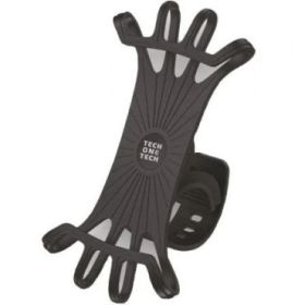TechOneTech Soporte Universal de Smartphone hasta 7  para Bicicletas/Patinetes - Diseño Antideslizante y Antivibracion - Color N