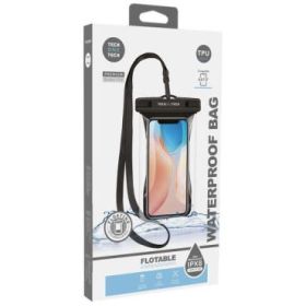 TechOneTech Funda Impermeable para Smartphone hasta 7.5  - Con Colgante - Resistencia IPX8 - Fabricada en TPU