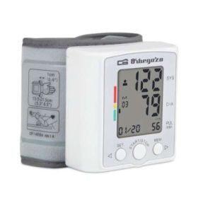 Orbegozo Tensiometro de Muñeca Digital - Control de Tension Facil y Preciso - 60 Memorias para 2 Usuarios - Pantalla LCD Grande