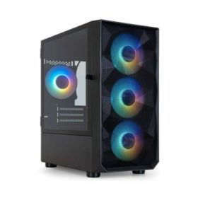 Tooq Seizure Caja Minitorre Gaming Micro-ATX/Mini-ITX - Panel Lateral Cristal Templado - Tamaño Disco Soportado 3.5 , 2.5  - USB