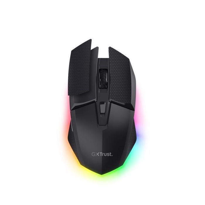 Trust GXT 122 Felox+ Raton Gaming Inalambrico con 7 Botones - Bluetooth - Ajustable hasta 12.000dpi - Luz LED RGB - Recargable -